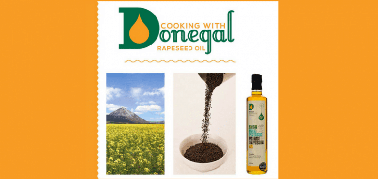 NOW CLOSED WIN with Good Food Ireland a Copy of Cooking with Donegal Rapeseed Oil Cookbook