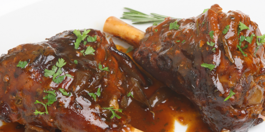 Lamb Shanks With Rosemary and Vegetables