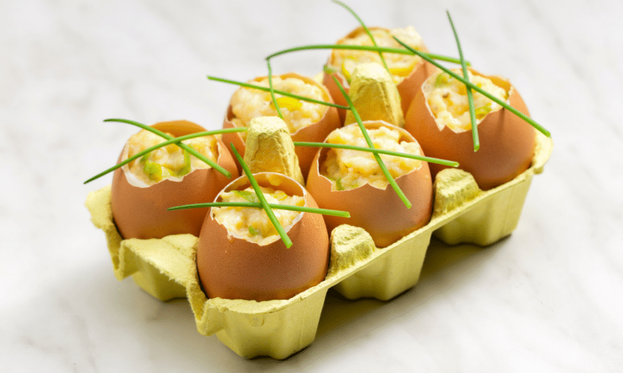 Easter Scrambled Egg (shells) with Burren Smoked Salmon
