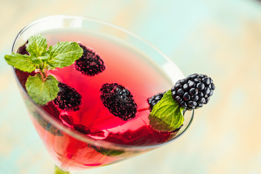 Hedgerow Martini – Sloe Gin, Elderflower & Blackberries