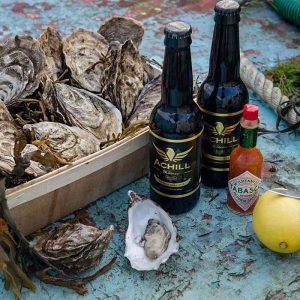 achill oysters with lemon tabasco