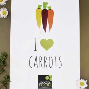 I love carrots greeting card
