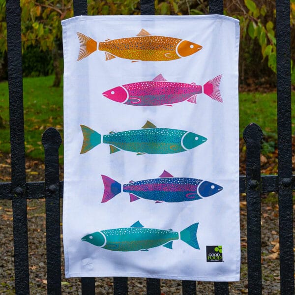 Salmon Cotton Tea Towel