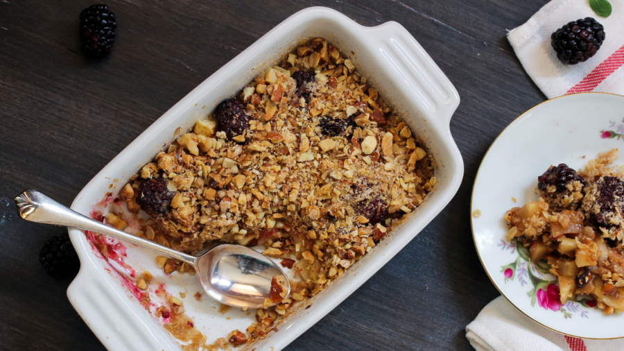 Blackberry and Apple Crisp